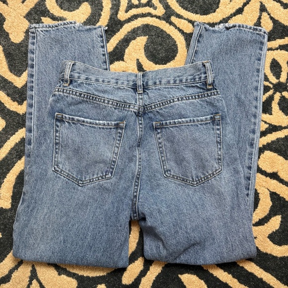 PacSun High Rise Blue Distressed Jeans - Picture 6 of 8